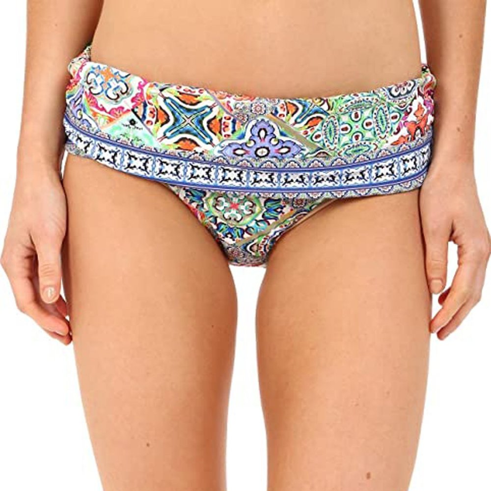 NWT Nanette Lepore Greek Tiles Bikini Bottom